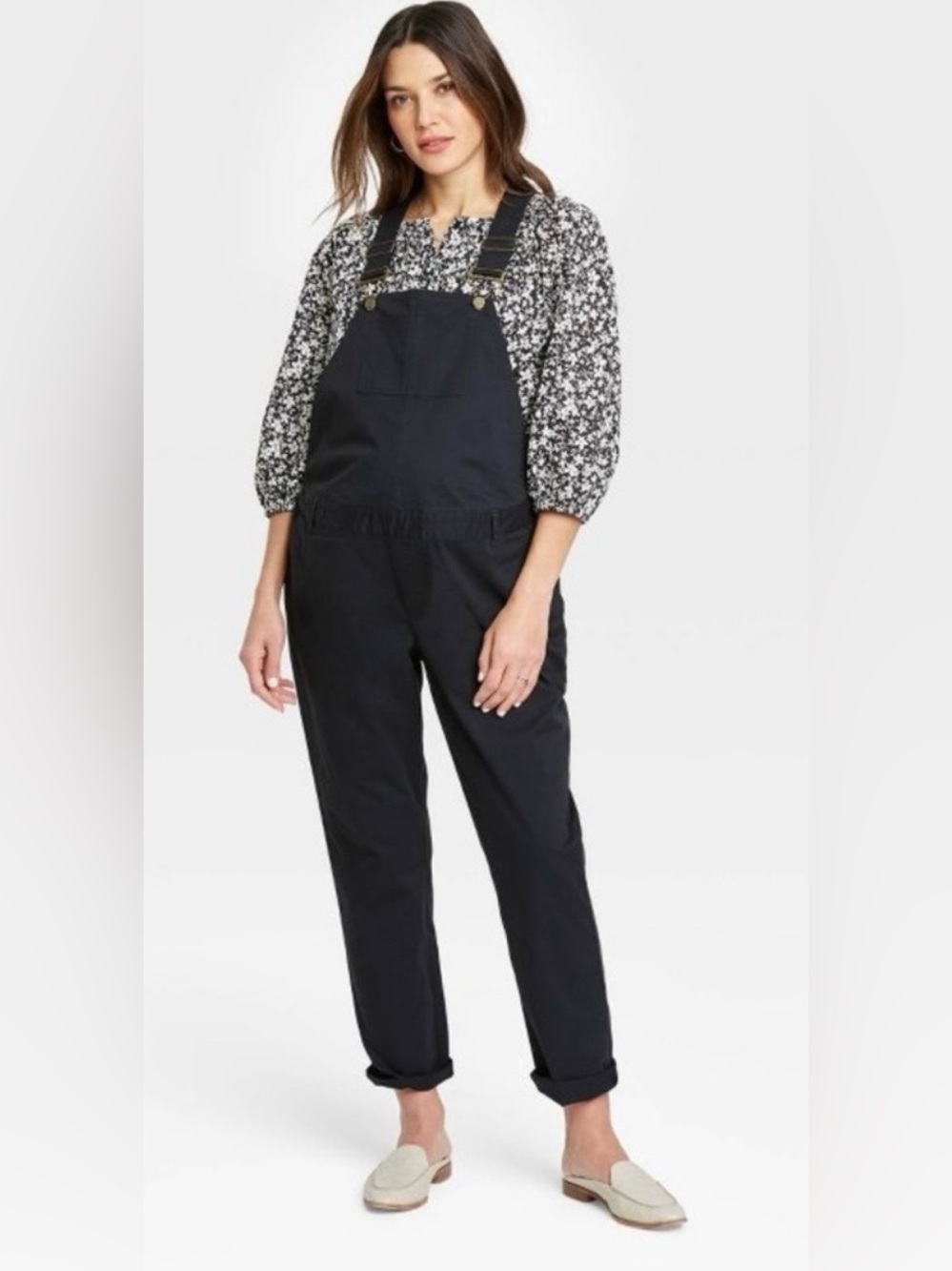 Hatch The Nines Maternity Overalls Black XS